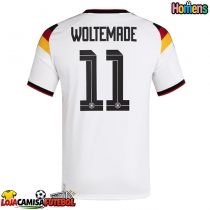 Camisa de Futebol Alemanha Nick Woltemade #11 Equipamento Principal Mundo 2026 Manga Curta